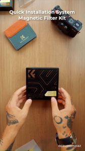 K&F CONCEPT NANO-X ชุดฟิลเตอร์แม่เหล็ก (CPL+ND8+ND64+อะแดปเตอร์แม่เหล็ก+ฝาปิดเลนส์แม่เหล็ก) กันน้ำและป้องกันรอยขีดข่วน