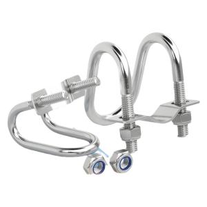 GUWANJI | Stainless Steel Dual-U Cross U-Shaped Bolt Clamp Unique Hoop 304
