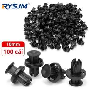 RYSJM | 100 Cái Kẹp Cản Xe Ô Tô Lỗ 10mm Khóa Cài Nylon Kẹp Nhựa Ốc Bu Lông Kẹp Chắn Bùn Phù Hợp Với Nhiều Loại Xe Dùng Cho Honda