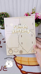 Hamtoro Puzzle Rumah Gantung Mainan Rumah Hamster Sugar Glider Burung Interaktif