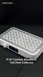 เทอร์โบคู่ เครื่องดูดฝุ่นเล็บ SNRQI W30 เครื่องดูดฝุ่นทำเล็บ พัดลมดูดฝุ่นเล็บ เครื่ ปรับความเร็วได้ มีแผ่นกรอง