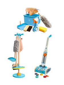 Hape | Cleaning Set Vacuum Dustpan Broom Toy