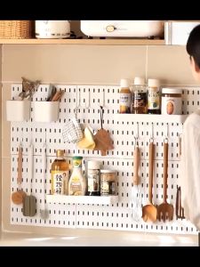 DuduMart Pegboard Peg Board Organizer Accessories Shelf Wall Hanging Rack Shelves