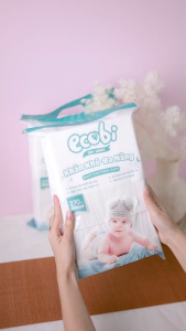 KHO THỦ ĐỨC_Combo 03 túi khăn lau cho bé vảo khô đa năng cao cấp Ecobi 270 tờ không mùi