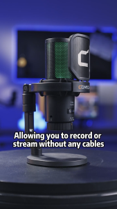 Wireless USB Microphone COMICA EJoy Uni Pro Wireless Condenser Mic 20m Type C Receiver RGB Light Noise Cancelling for PC Laptop iPhone Type C Android Official Original