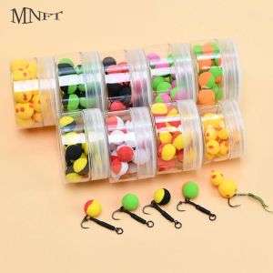 20Pcs/Box Carp Fishing Lures Pop up Boilies Baits Foam Ball Ronnie Rig Method Fishing Lures Hair Rig for Carp Fishing