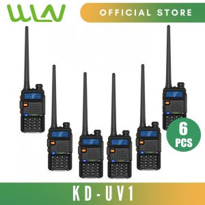 WLN KD-UV1 5W 199 Channel UHF 400-470MHz/ VHF136-174MHz Two-Way Walkie Talkie Radio -SET OF 6