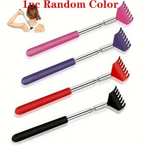 1 Pack Portable Extendable Back Scratcher Stainless Steel Telescoping Back Scratcher for Both Human and Pets for Mothers Day