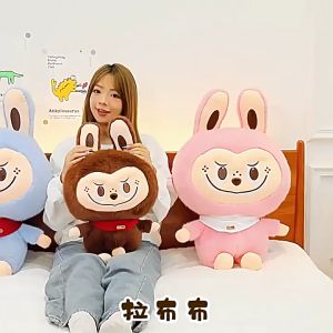 Labubu Plush Toy Labubu Cute Cartoon Soft Filled Doll Plusies Pillow Home Decoration Kids Birthday Gift
