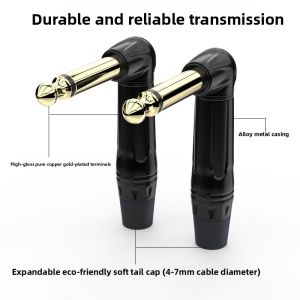 Choseal | Cáp Âm Thanh 6.35mm Kết Nối Góc