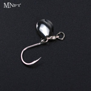 6Pcs Jigging Blade Swivel Hook Two-way Bearing Saltwater Fishing Metal Jig Tackle Spanish Mackerel Bait Lure Assist Hook