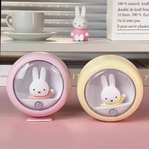 Miffy | Đèn Ngủ Thông Minh Cảm Biến Ánh Sáng LED Miffy Rabbit Dành Cho Phòng Ngủ Hành Lang Ký Túc Xá Đèn LED Tạo Không Khí Cạnh Giường Ngủ Có Cảm Biến Ánh Sáng