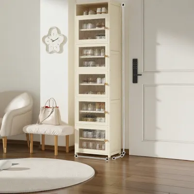 TUOJUE | Narrow Multi-layer Dust-proof Shoes Cabinet with Doors