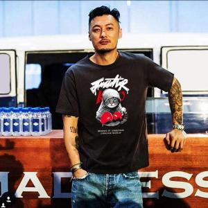 เสื้อยืดคอกลมแขนสั้นผ้าฝ้ายแท้หลวมๆ สำหรับผู้ชาย ฤดูร้อน 2025 แบรนด์ TOTIDE แฟชั่นลำลอง ระบายอากาศได้ดี แขนสั้น แขนยาวครึ่งตัว