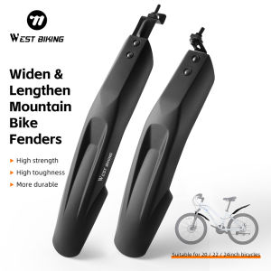 West Biking | WEST BIKING Widen Thicken Mountain Bike Fenders Metal Fixed Frame Bicycle Fenders High Toughness Scientific Arc MTB Bike Fenders