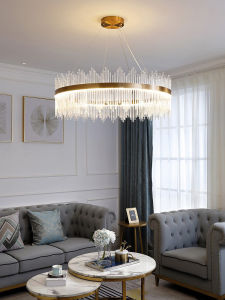 Scandinavian Accessible Luxury Crystal Chandelier Post-Modern Stylish and Personalized Lamp in the Living Room round Bedroom Dining Room Lamp Net Red New Arrival