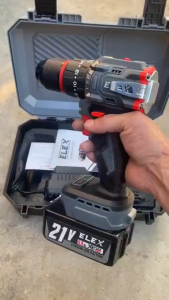 Máy khoan pin 13MM ELEX EL-ID1365BL không chổi than Chuyên khoan bê tông khoan tường sắt gỗ bắt vít