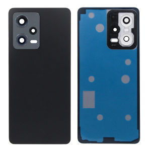 For Xiaomi Redmi Note 12 Pro 5G Back Glass Cover Housing Battery Rear Case Phone Lid Replacement with Camera Frame Lens
