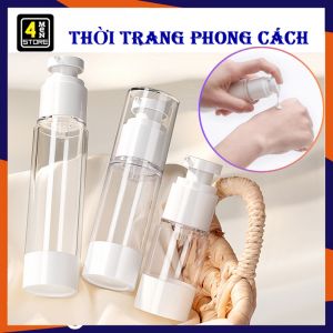 Chai Hút Chân Không Chiết Mỹ Phẩm Serum 15ML 30ML 50ML - Lo Chiết Sữa Tắm Dầu Gội Mang Du Lịch Tiện Lợi / Chai Chiết Mỹ Phẩm Hút Chân Không Vòi Nhấn Tiện Dụng