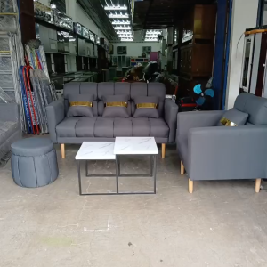 SOFA MINIMALIS MEJA KAKI BESI DUDUKAN 3 1 1 STOOL FREE ONGKIR SERANG KOTA