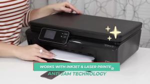 Giấy Dán Vinyl Trắng Bóng Cao Cấp Khổ A4 ESHANG Dùng Cho Máy In Phun Chống Nước Tự Dính Dùng Để Làm Thủ Công Và Dán Nhãn.
