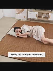 Summer Cool Rattan Mat Tikar Rotan Tikar buluh Cooling Mat Three Piece Ice Silk Mat 凉席