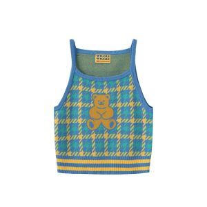 Wiggle Wiggle | Face Colorful Slim Fit Tank Top