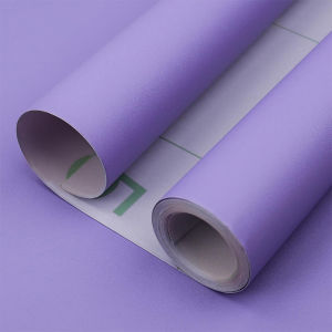 Solid purple Contact Paper Self Adhesive Waterproof Removable Wallpaper Textured Shelf liner Decorative Walls Decal Vinyl Roll