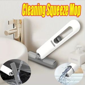 Mini Squeeze Mop: Folding Powerful Squeeze & Self-squeezing Small Mop for Family Cars, Floor Washing & Table Window Cleaning Tools