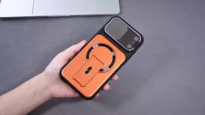 Luxury Invisible Bracket Lens Protector Phone Case For IPhone17 Air 16 15 14 Plus 13 12 11 18 Pro Max For Magsafe Magnetic Cover