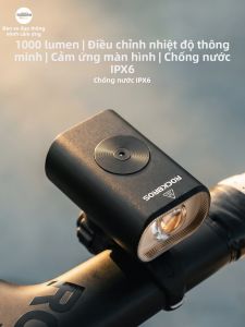 LUOKEXIONGDI | Đèn Đạp Xe treo Cao Cấp Độ Sáng Cao Điều Khiển Nhạy Bén