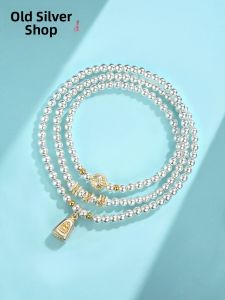WU YUE JEWELRY | S999 Sterling Silver Zen Style Fashion Multi-layer Handchain