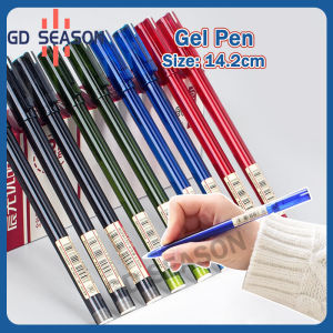 1pcs Gel Pen 0.5mm Black Blue Red Ink Ballpoint Writing Pen School Office Stationery