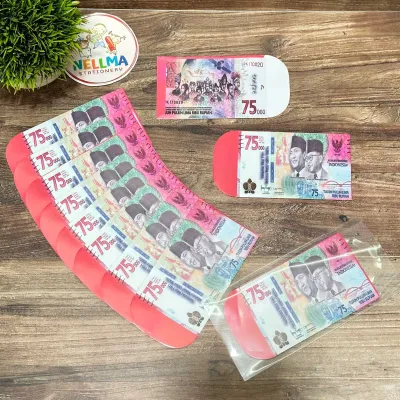 Ampau Lebaran Bentuk Uang Ukuran Medium isi 10 Lembar