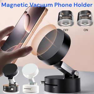 [Wont fall off even if shaken hard] Double-sided Suction Cup Magnetic Mobile Phone Holder 360° Rotation Adjustable Vacuum Adsorption Car Phone Holder