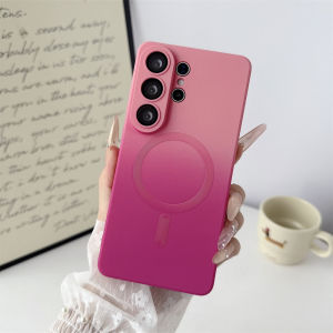 Gradient Color Magnetic Phone Case for Magsafe with Camera Lens Protection For Samsung Galaxy S26 Ultra S25 S24 S23 S22 S21 Plus