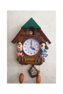 Jam Dinding Bentuk Rumah Bandul goyang dan bunyi