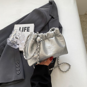 This Years Popular Bag Female 2024 New Arrival Fashion Fancy Shoulder Bag Super Hot All-Matching Chain Cross Body Bucket Bag