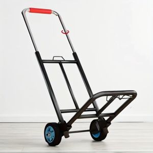 Versatile Medium-Sized Folding Trolley - Extendable Portable for Shopping Luggage & Cargo Handling
