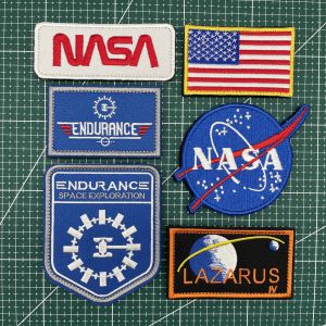 Interstellar Movie Embroidered Magic Tape Chapter Space Exploration Tactical Morale Chapter Badge Stick-Ons for Sports Bags