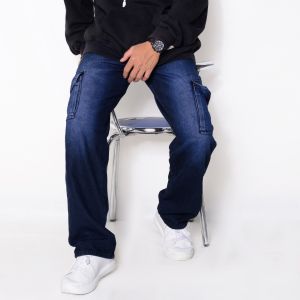 Celana Jeans Cargo Reguler Fit Jeans Cargo Denim Pria Standar  Tersedia Ukuran Jumbo