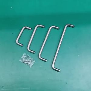 Stainless Steel U Type Door Handles Dresser Knobs Kitchen Cabinet Knobs and Handles for Furniture Hardware Diameter 8mm