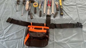 Electrician Tool Kit Waterproof Tool Waist Bag 600D Oxford Tool Kit Pouch Belt Waist Pocket Tool