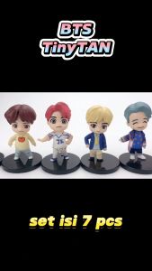 Action Figure BTS BANGTAN BOYS isi 7 pcs - Miniatur Pajangan Topper Kue Mainan ARMY Kpop Boyband Korean