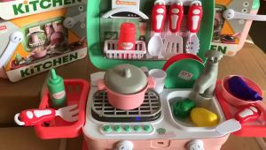 [Hàng sẵn] Đồ chơi nhà bếp có hiệu ứng khói bồn rửa có nước như thực. Đồ chơi nhà bếp tả thực cho bé. Đồ chơi mô phỏng