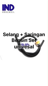 Selang Saringan Bensin Universal Filter Untuk Semua Jenis Motor Beat Street Pop Fi Vario Nmax Spacy Scoopy Genio PCX ADV Mio X-Ride Fino Freego Slang Penghubung Screen Oil Filter Minyak Bengsin Hitam