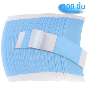100/50 Pcs ใหม่คุณภาพสูงลูกไม้ด้านหน้ากันน้ํา Double Sided Strong กาววิกผมกาวสําหรับวิกผม ผมชิ้นและส่วนขยาย