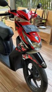 Stiker Decal Full Body Motor Honda Beat Karbu - Sticker Decal Full Body Beat Karbu Motif Racing Beat 004