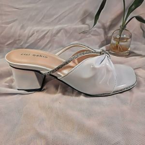 Sandal heels wanita dewasa hak tahu 5cm kokop tali mewah simple & elegan