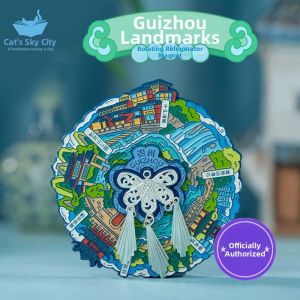 MAODETIANKONGZHICHENG | Creative Miao Silver Magnetic Refrigerator Magnet